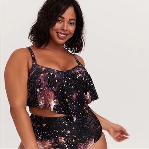 🖤Torrid Galaxy bathing suit top. Size 4